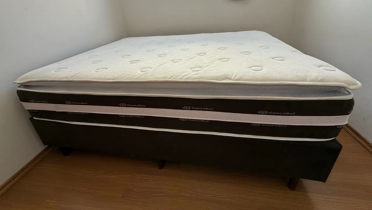 VENDO CAMA BOX COMPLETA NOVA  - Foto 5