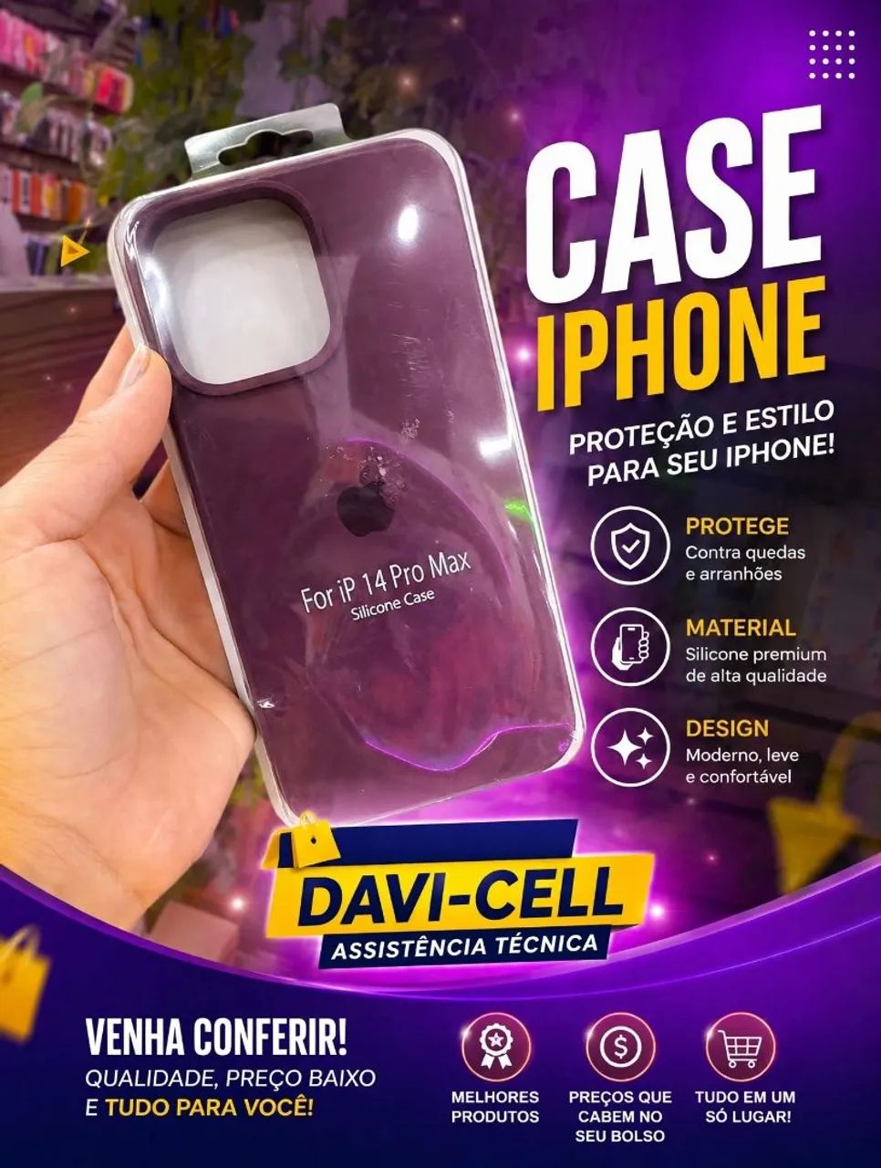 CAPINHAS PARA IPHONE,  do 5G ao 18 PRO MAX  (COM E SEM A MAÇÃ)  - Foto 2