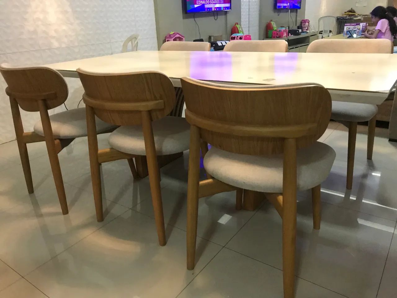 Jogo sala jantar ( mesa com 6 cadeiras) - Foto 2
