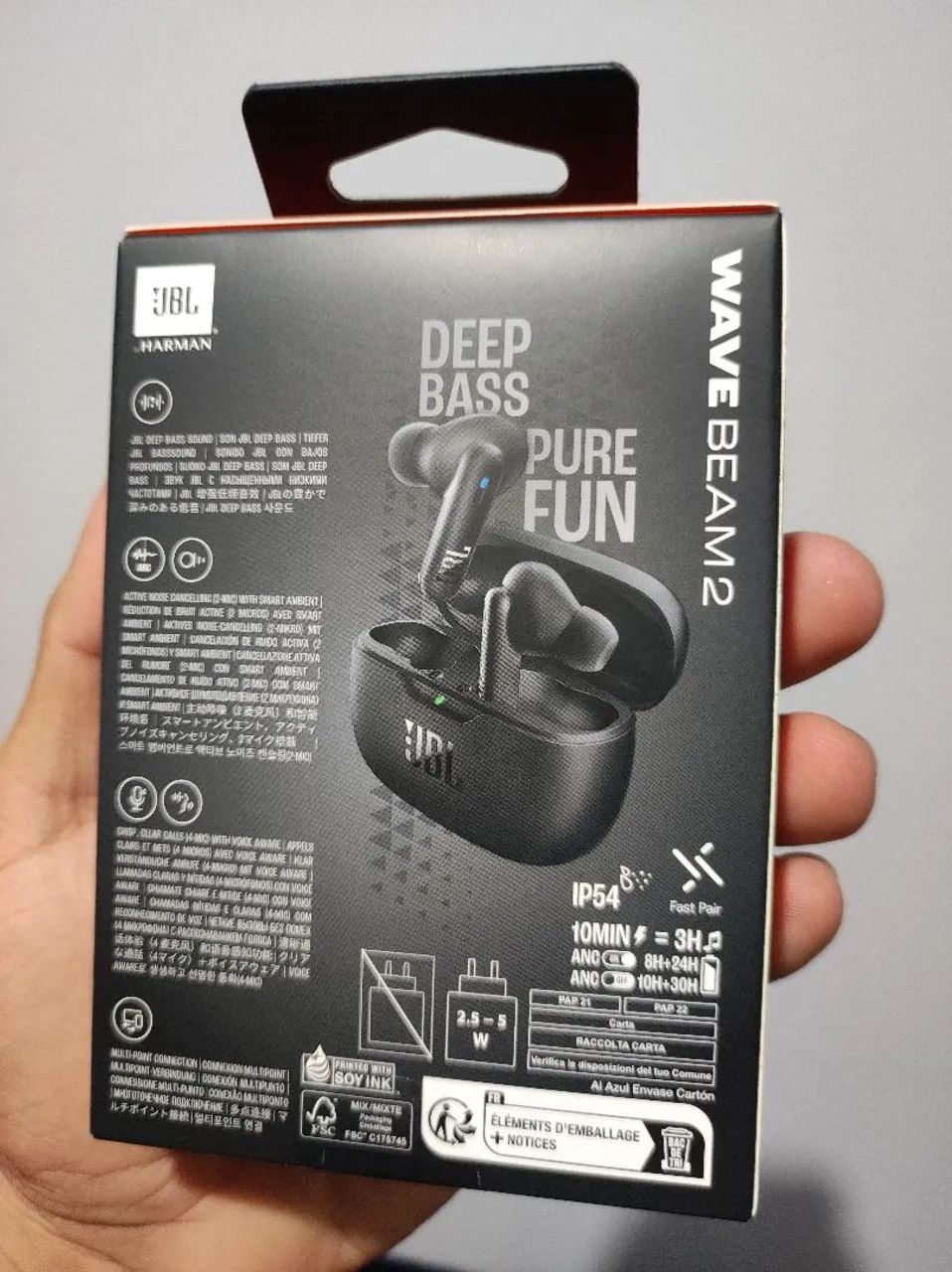 FONE JBL WAVE BEAM 2 PRETO - Foto 2