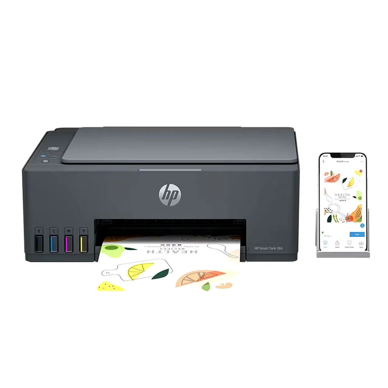 Impressora Multifuncional HP Smart  Colorida USB e Wi-Fi Bivolt - Foto 2