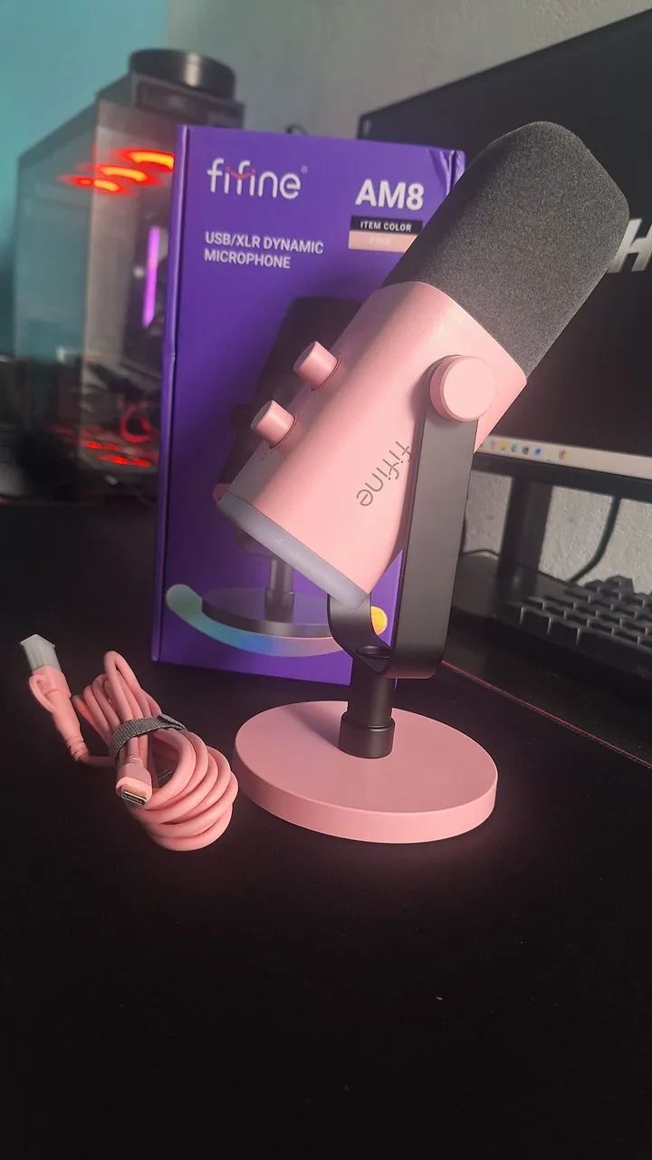 Microfone Fifine AM8 - Rosa