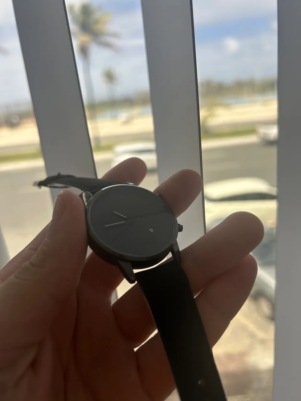 Relógio Quartzo com pulseira de couro - Foto 2
