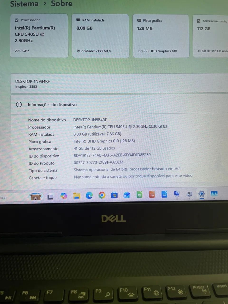 Notebook DeLL Inspiron 3583 - Foto 5