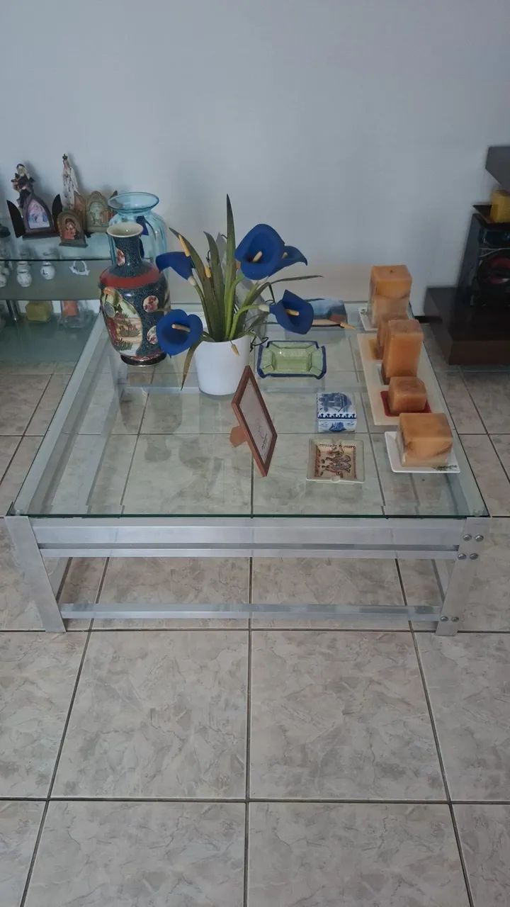 Linda Mesa de Aço Inox e Vidro!! - Foto 2