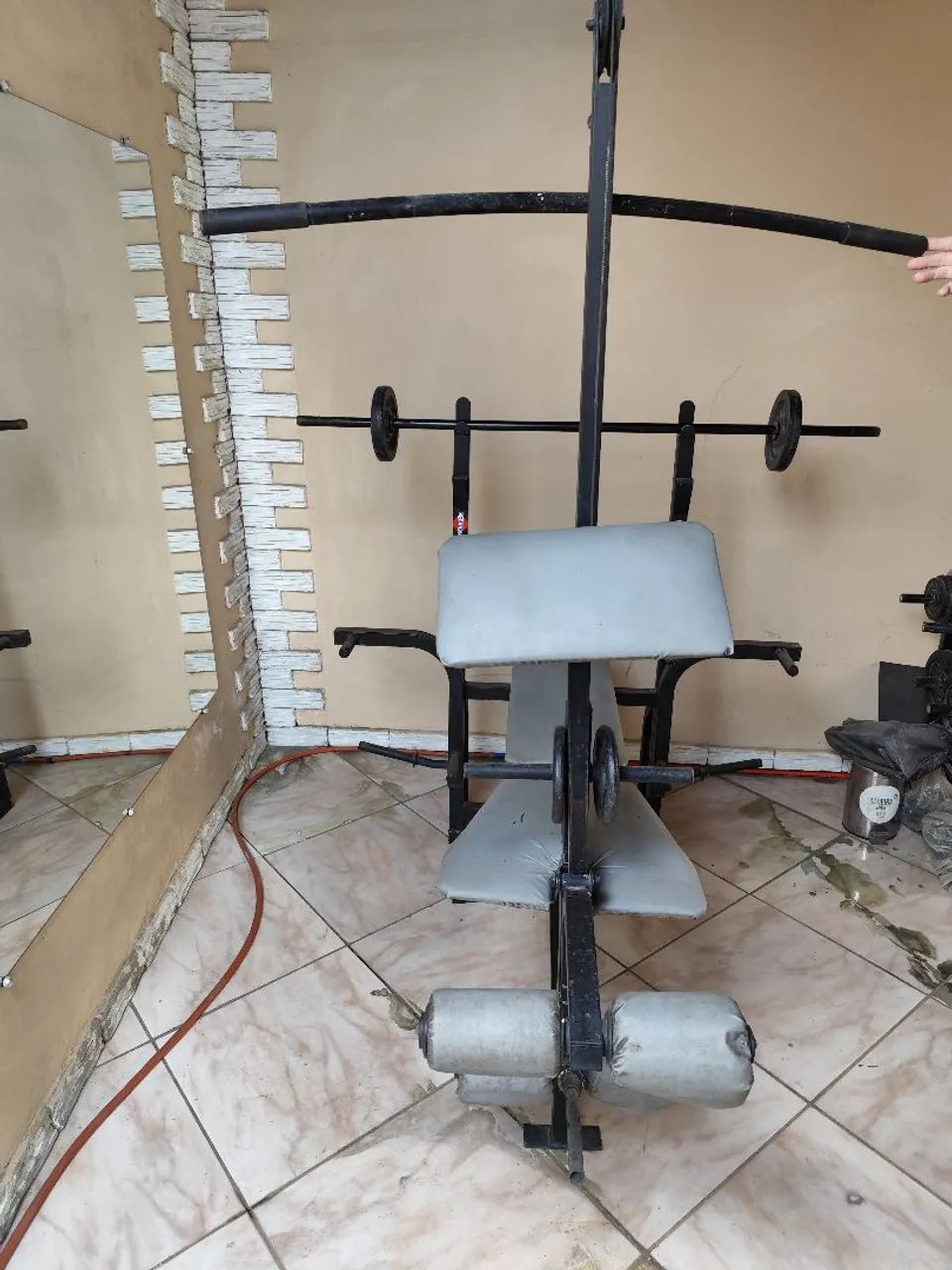 Estação de musculação completa aceito cartão de crédito  - Foto 3