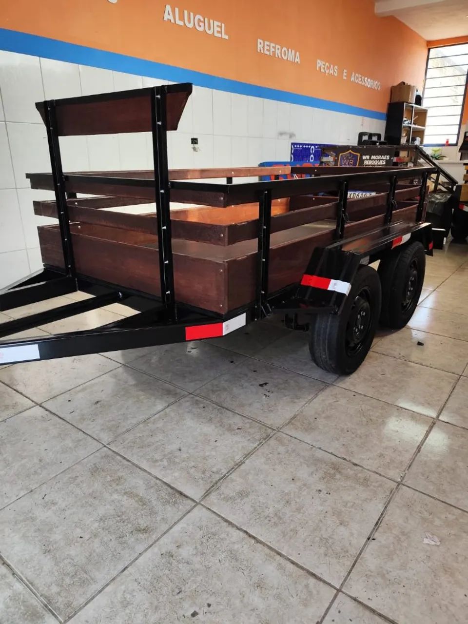 Carretinha nova de fábrica dois eixo trucada  - Foto 6