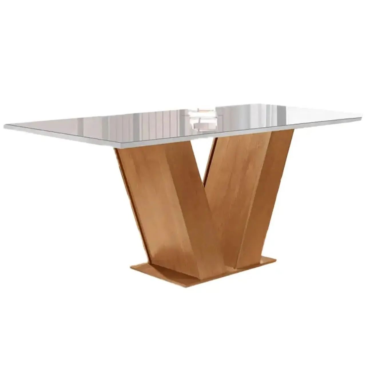 ? MESA CLASSIC 160x80cm | COM VIDRO 4mm | MODERNA | CEL MÓVEIS - Foto 2