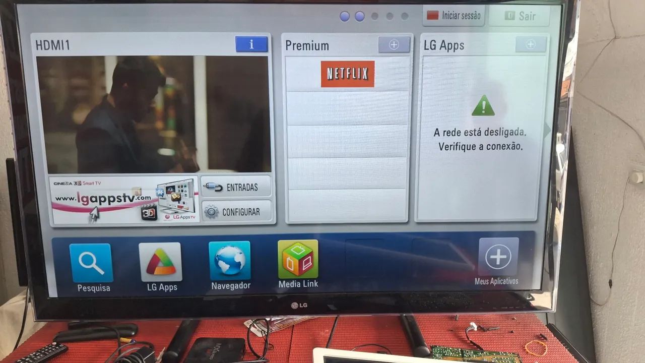 TV LG 55 POLEGADAS NÃO É SMART IMAGENS IMPECÁVEL COM GARANTIA DE FUNCIONAMENTO 