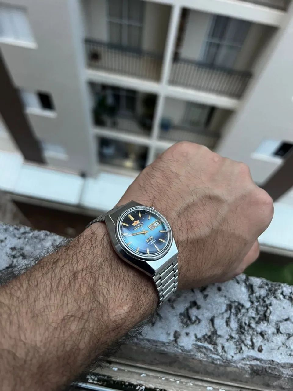 Relógio Vintage Orient BLUE GRADIAL  - Foto 3