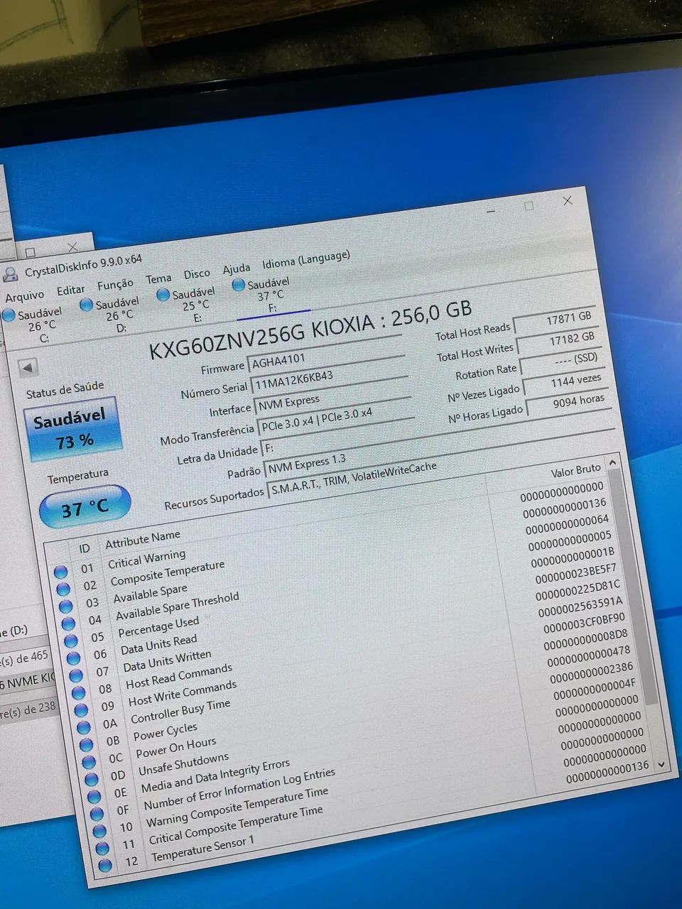 SSD M2 256GB NVME KIOXIA - Foto 3