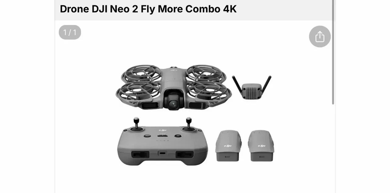 DJI neo 2 combo com controle e 3 baterias, novo, lacrado  - Foto 3