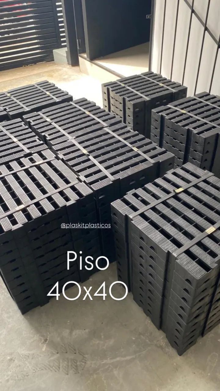 Piso de plástico 40x40