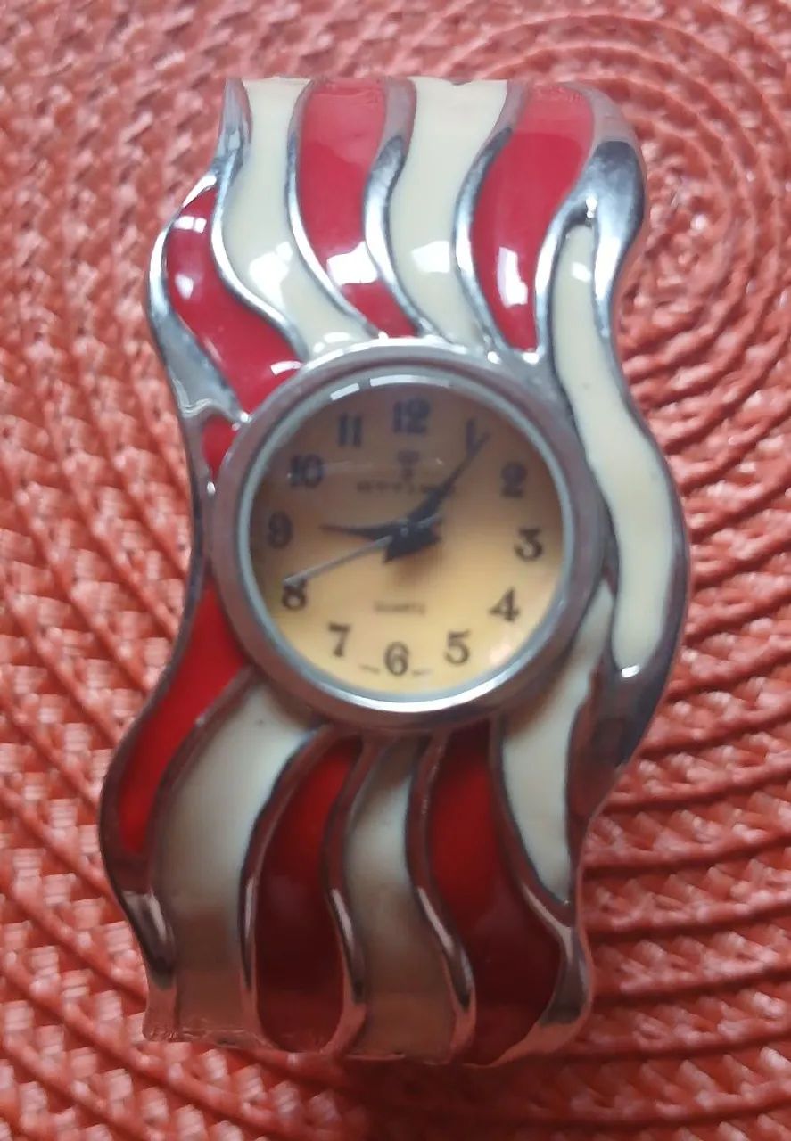 Relógio analógico americano com pulseira de pressão,  antiguidade - Foto 4