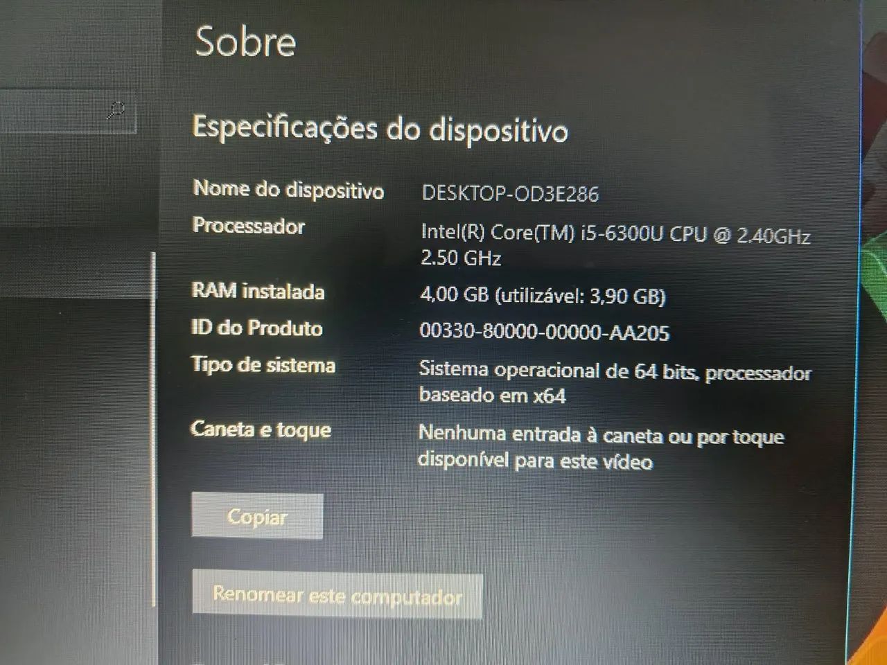 Notebook HP CORE I5.6300 6° GERAÇÃO DETALHES  - Foto 5