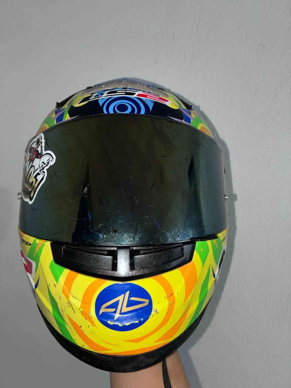 Capacete LS2 tamanho 58 com duas viseiras - Foto 2