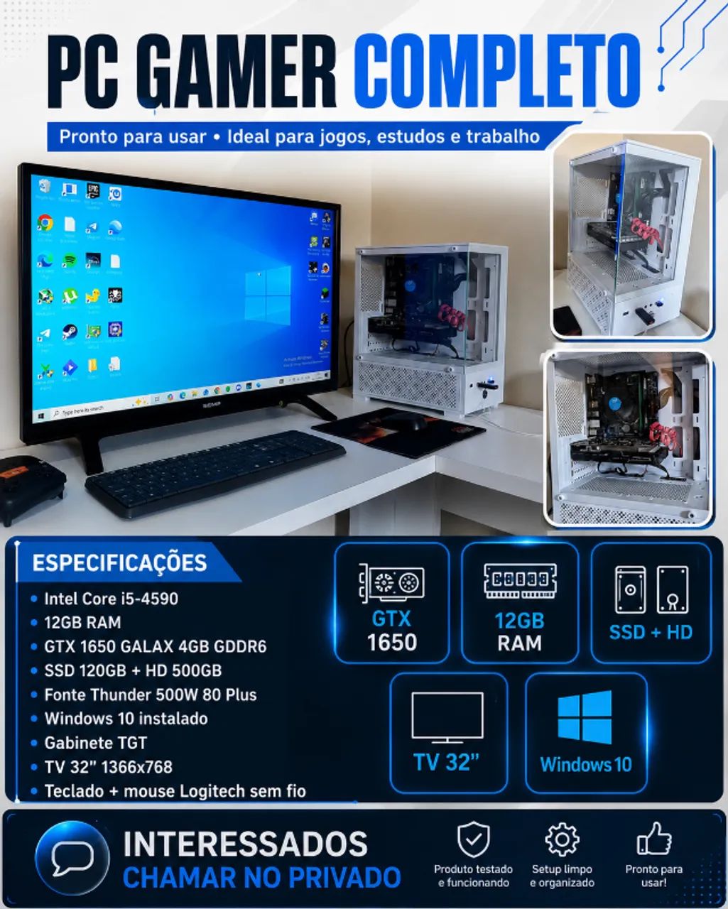 Pc Gamer i5 + GTX1650