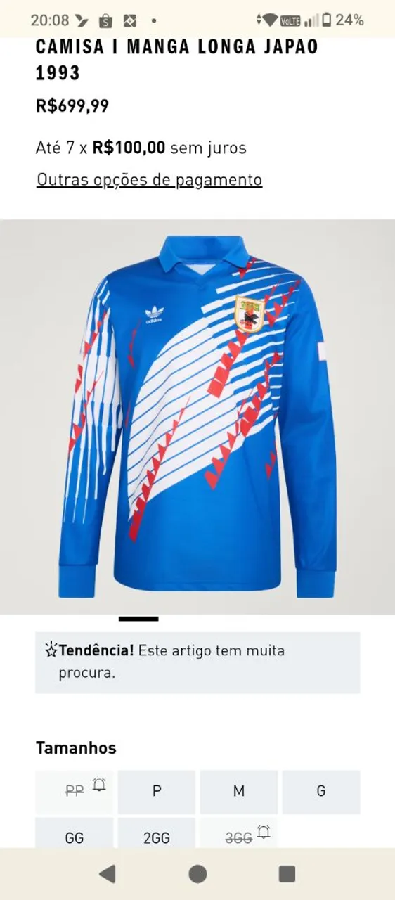 Camisa Japão Adidas Nago Original Com Bordado Floral - Roupas