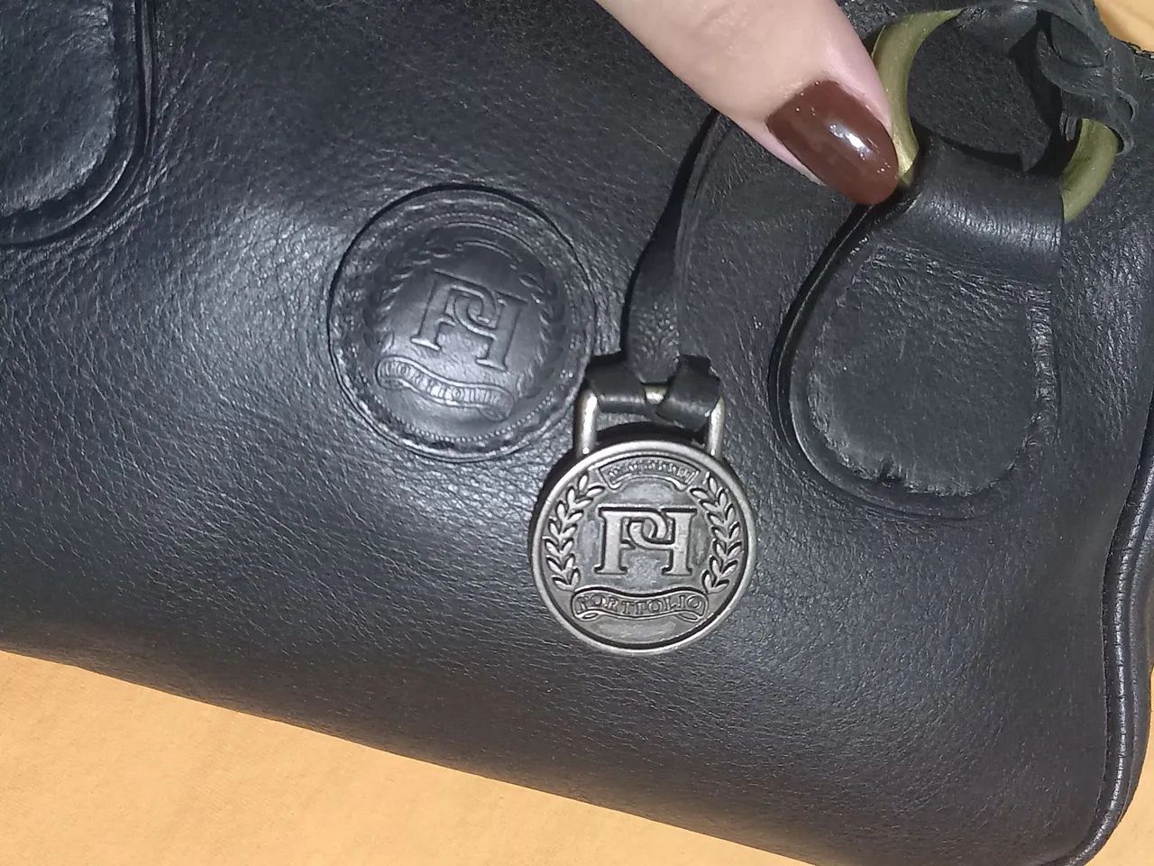Bolsa de ombro Portfólio de couro - Foto 2