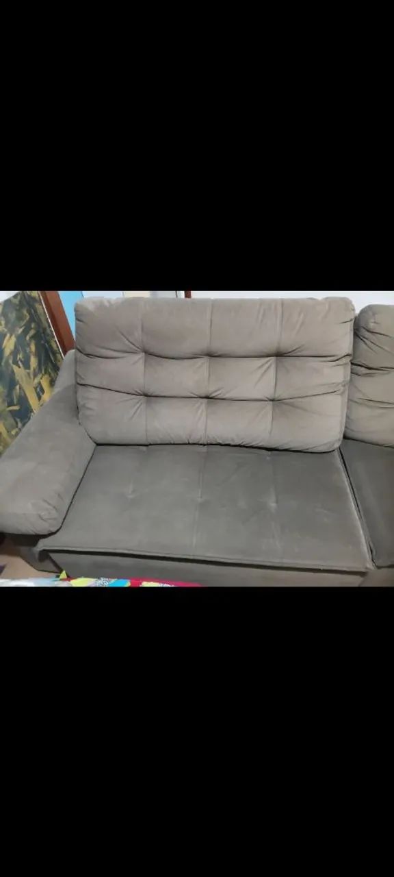 Vende se sofa retrátil 2.70 comprimento 1.80 aberto confortável top  - Foto 5