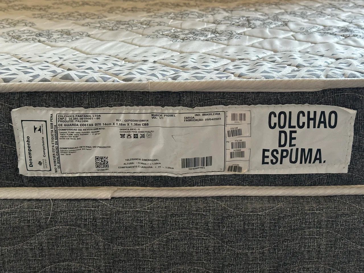 Cama box casal Probel com colchão de espuma D20 Excelente   - Foto 3