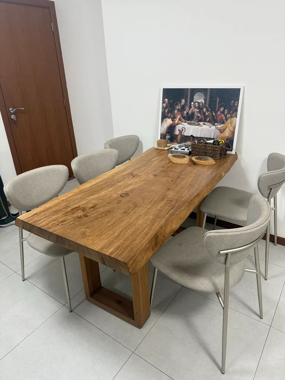 Mesa de Madeira Maciça 160 x 75 cm