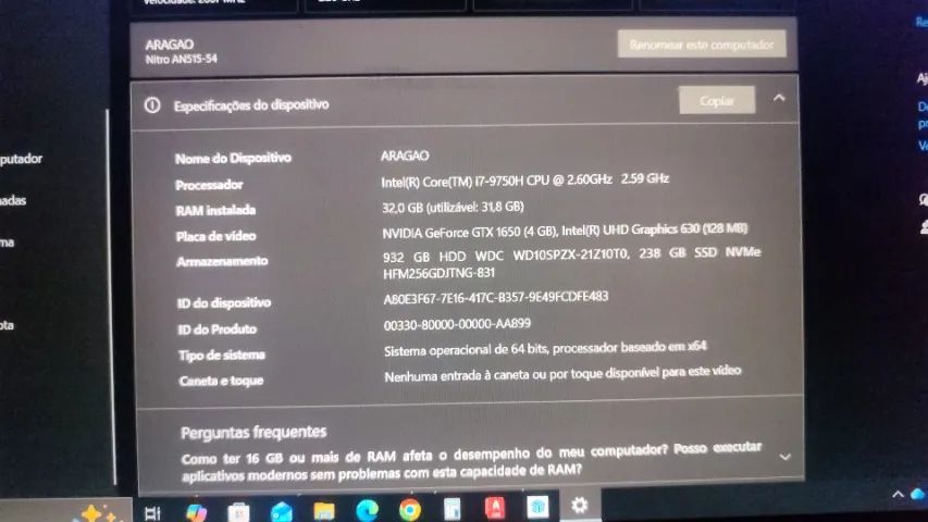 Notebook Acer Nitro 5 - Foto 3