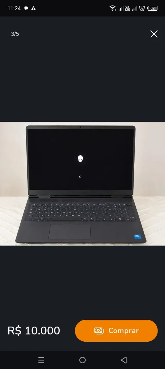 Dell i3 11°geração 20gb memória ram ddr4 e SSD 240gb - Notebooks
