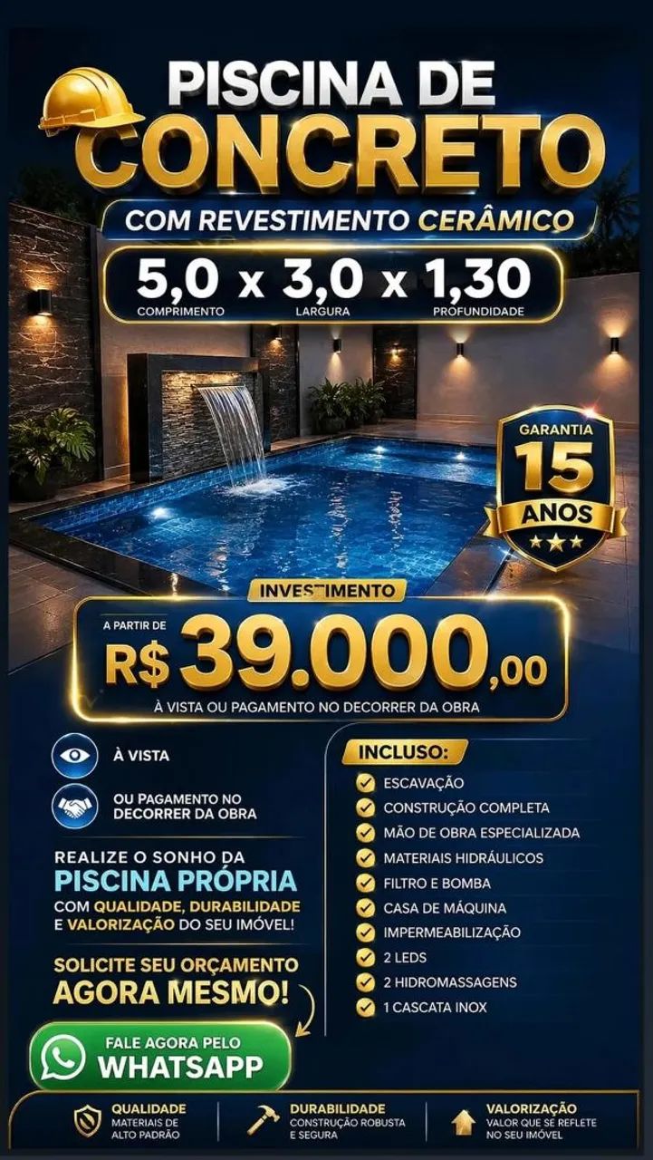 Piscina de concreto 