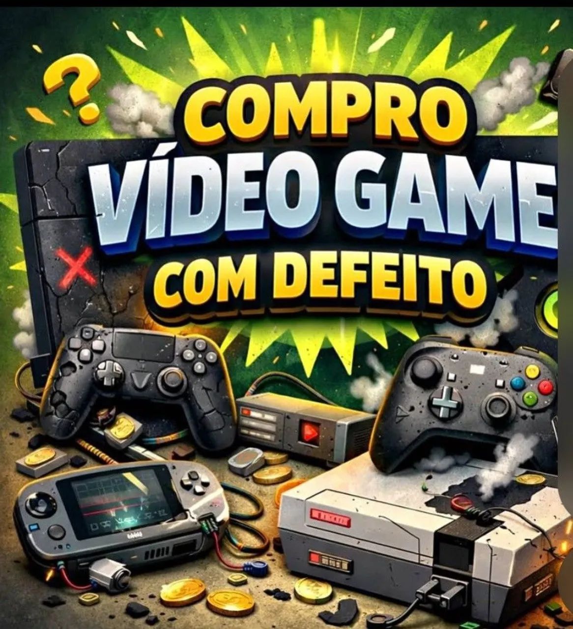 ? COMPRAMOS SEU VIDEO GAME USADO ? MESMO COM DEFEITO 