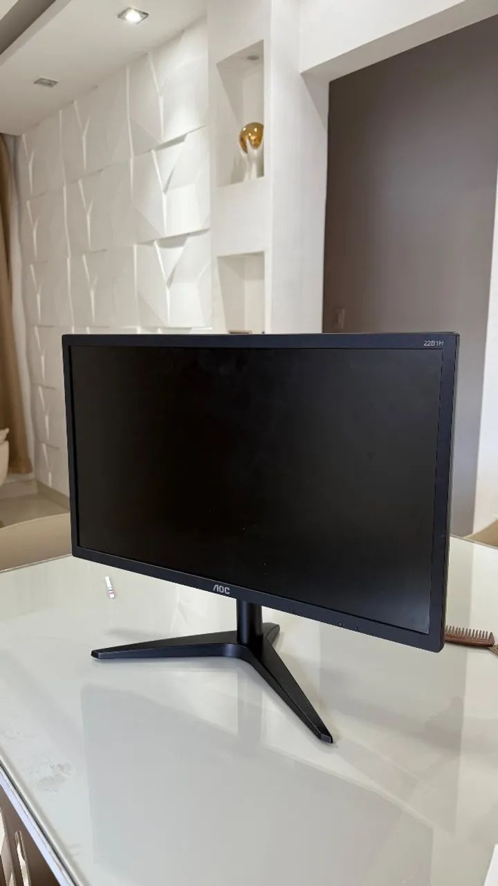 monitor aoc 22b1h 21,5 polegadas  monitor aoc modelo da série b1, com tela lcd de 21,5  po