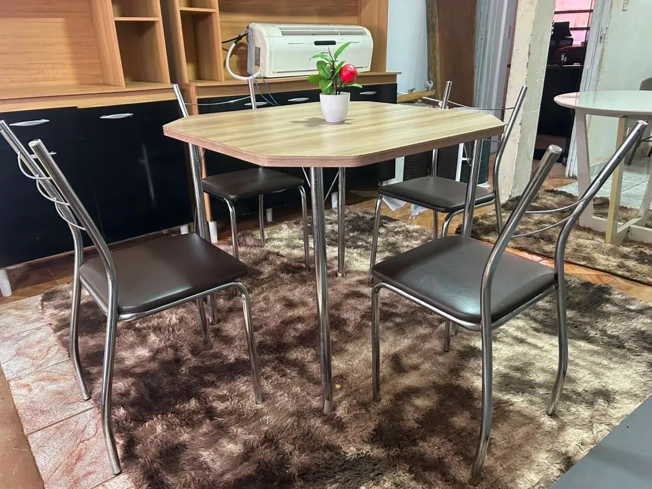 Mesa de Inox 4 cadeiras  - Foto 4