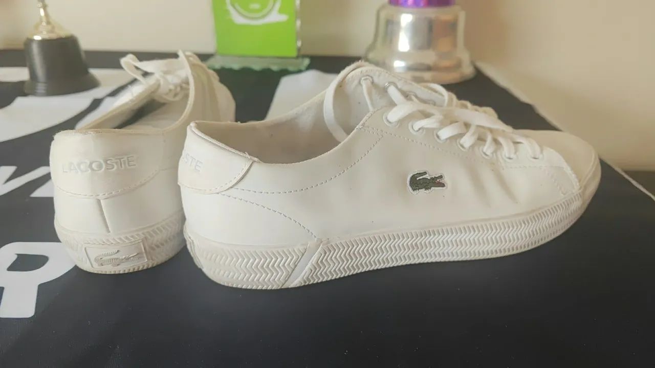 Lacoste. Tênis original branco - Foto 4