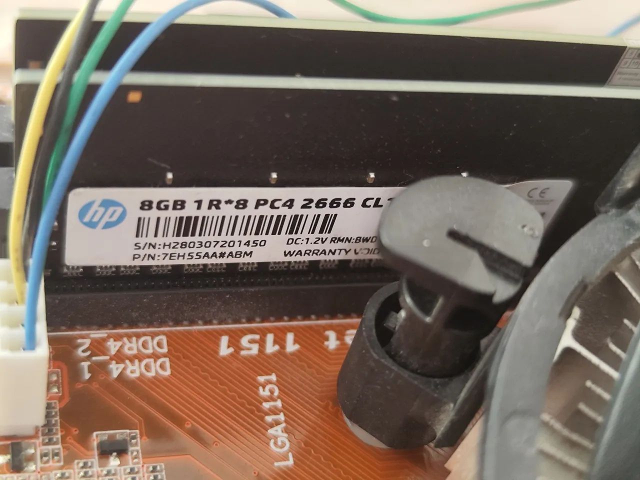 Placa mãe e processador i5 7° 16GB DDR4