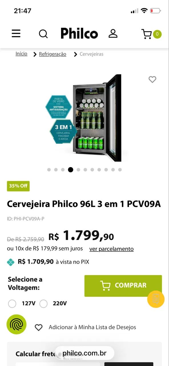 Adega 3 em 1 Philco - Foto 2