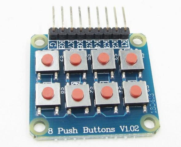 COD-AM237 Módulo Teclado Matricial 2x4 Com 8 Botões Arduino Automação Robotica - Foto 3