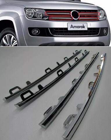 Jogo Friso Cromado Grade Radiador Amarok 2010 2011 a 14 2015