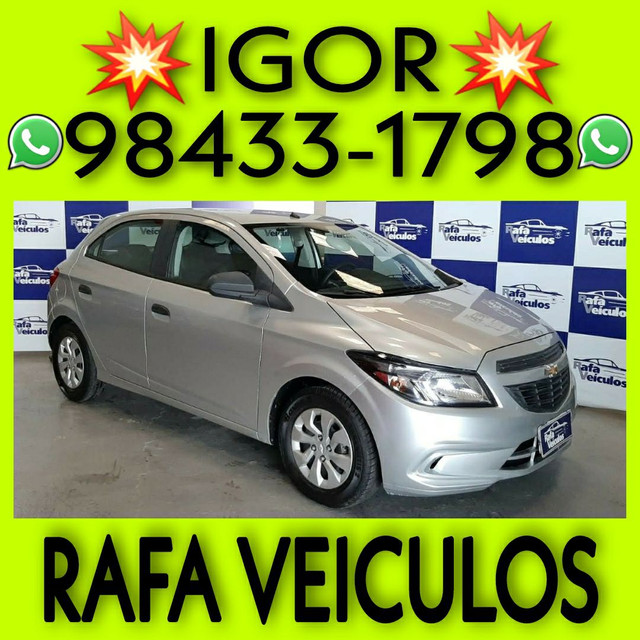 CHEVROLET ONIX JOY 1.0 FLEX 2019 MIL DE ENTRADA NA RAFA VEICULOS YFGR