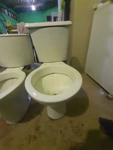 Vaso colado DECA branco neve alto brilho