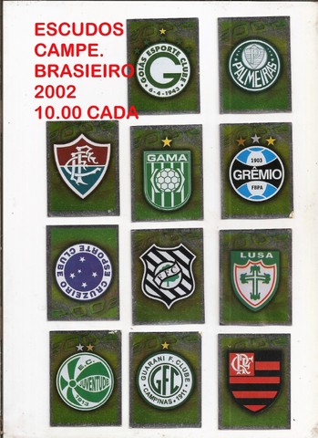 figurinhas campeonato brasileiro 2002 - avulsas