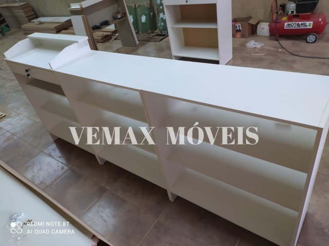 BALCÃO CAIXA EXPOSITOR VITRINE LOJA 100% MDF NOVO - ENTREGA RÁPIDA - Foto 2
