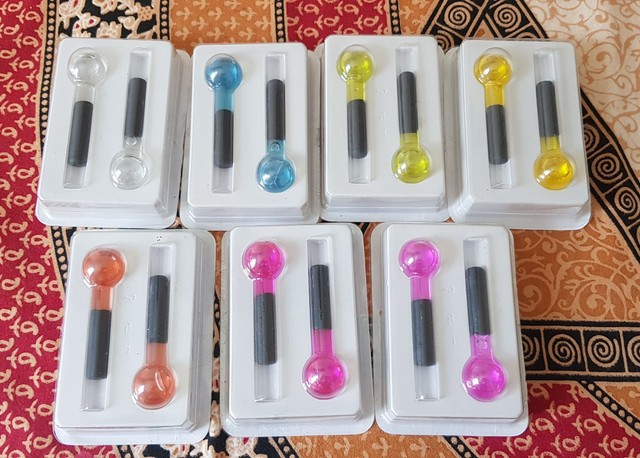 Kit De 7 Pares De Esferas Faciais De Cromoterapia