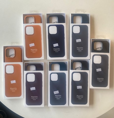 Case couro magsafe para iPhone14 Pro