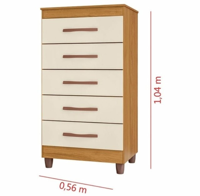 Cômoda Esmeralda 5 Gavetas Fazemos entrega - Foto 2