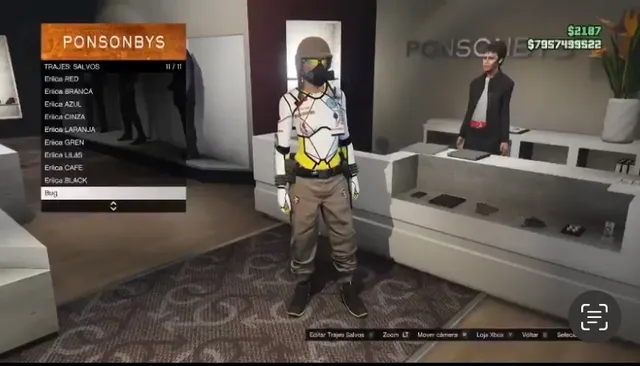 GTA > Conta mod gta v online de Xbox one 500 milhões nivel 120 trajes mod