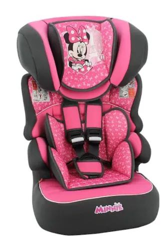 Cadeirinha para Auto Disney Beline Luxe Minnie Rosa Suporta de 9 a 36Kg Rosa
