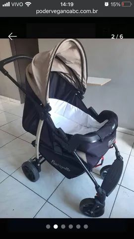 Carrinho burigotto + beb conforto + ninho beb - Foto 4