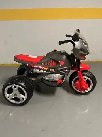 Moto Elétrica Infantil Super Moto Elétrica GP Grafite 6v - Bandeirante