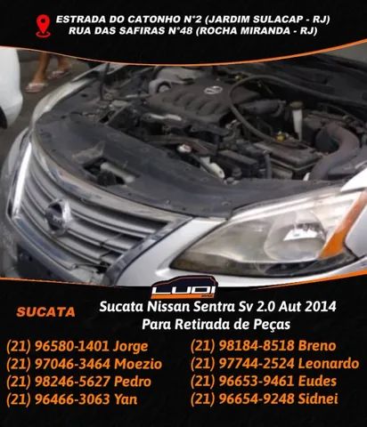 Sucata Nissan Sentra Sv 2.0 Aut 2014 Para Retirada de Peças
