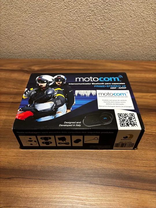 Intercomunicador Motocom Prime Bluetooth para Capacete 